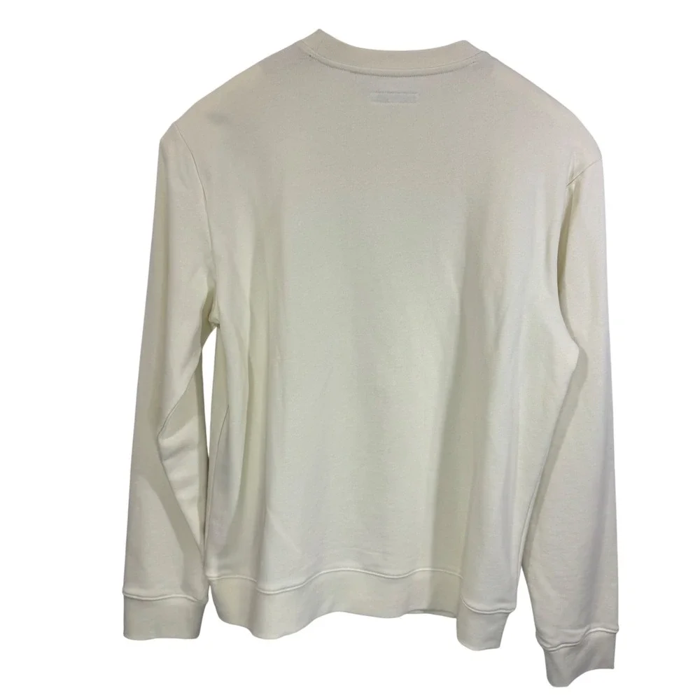 New Sunset Hills Men's Crew Neck Cream Sweatshirt Long Sleeve Casual‎ Top Size L